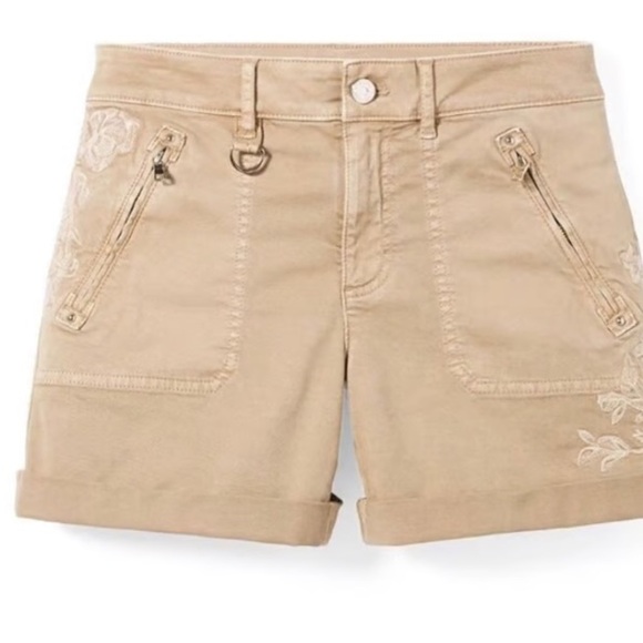 NWT new 14 whbm White House black market pret a play shorts tan toasted hazelnut - Picture 12 of 17